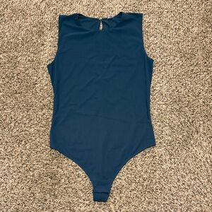 Sleeveless Navy Mesh Bodysuit